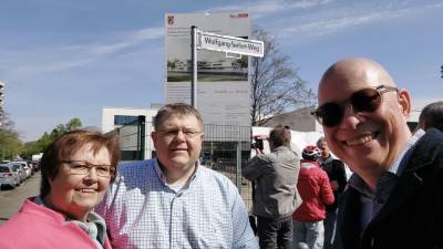 Straenbenennungszeremonie in Buckow