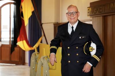 Auf einer Info-Wehrbung der Bundesmarina