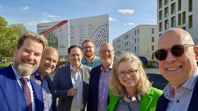 Lokaltermin an den Buckower Feldern mit Senatorin Ute Bonde