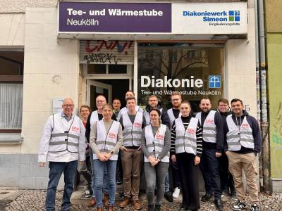 Hilfsaktion fr Obdachlose in Neuklln