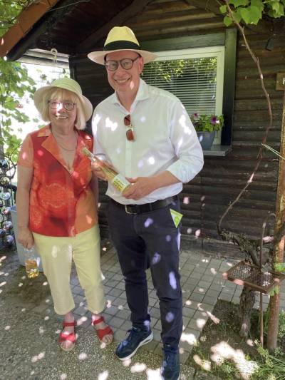 Besuch auf dem Weingut Britz
